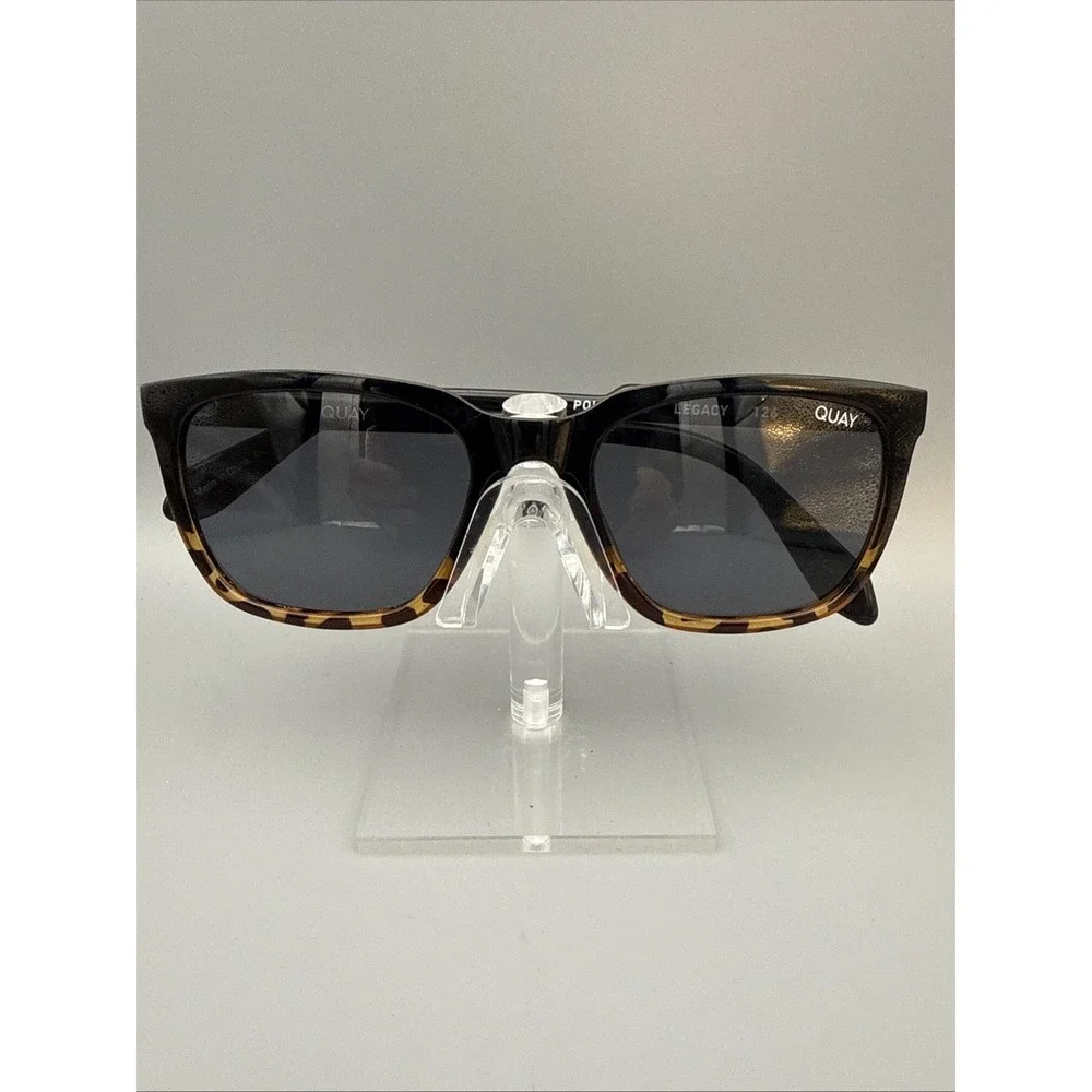 Quay Australia Legacy 126 Authentic Sunglasses POLARIZED Tortoise/Smoke Frames